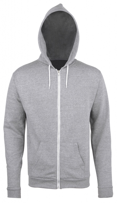 School or college lightweight zipped hoodie. hooded sweatshirt, zoodie