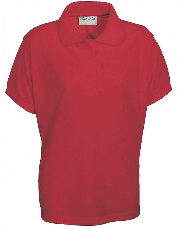 Senior girls fitted polo shirt poly cotton