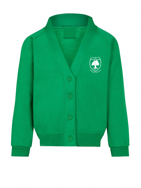 Long Knowle Primary School Uniform Badged Sweatshirt Cardigan