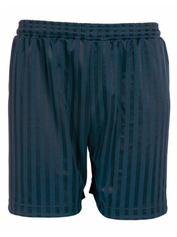 Long Knowle Primary School PE Shorts Navy Blue Shadow Stripe