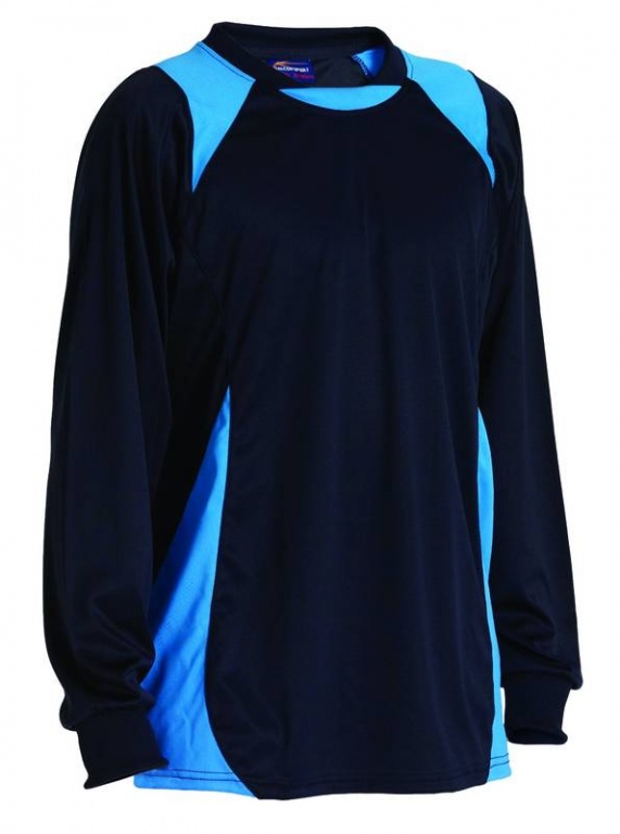 Team football kit jersey shirt long sleeved top with contrast panels