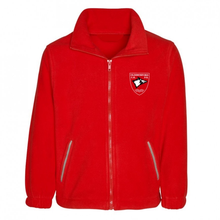 Oldswinford C of E Primary School Fleece Jacket with embroidered school logo badge