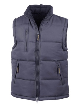 Equestrian Padded Bodywarmer with fleece lining and concealed hood