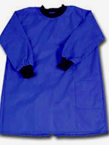 Junior painting apron smock to protect schoolwear and uniforms during crafts