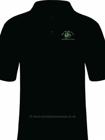 Pens Meadow School uniform poly cotton badged polo shirt