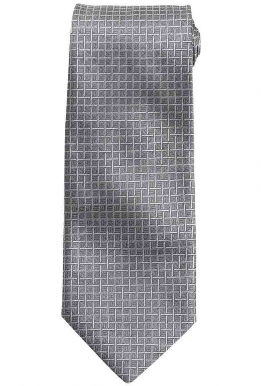 Stylish polyester tie 57" in length and 4" blade width check effect