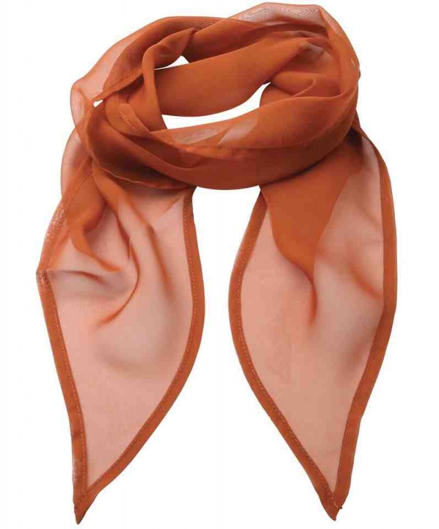 Chiffon scarf 38" in length and 6.5" wide