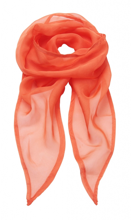 Chiffon scarf 38" in length and 6.5" wide