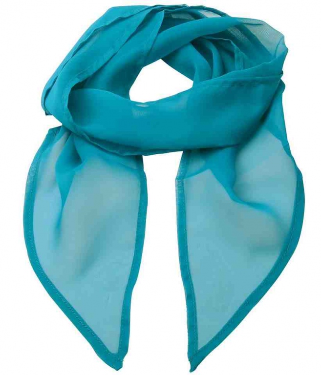 Chiffon scarf 38" in length and 6.5" wide