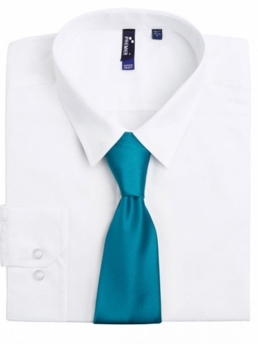Stylish satin weave tie 57" tie length and 3.34" tie blade width