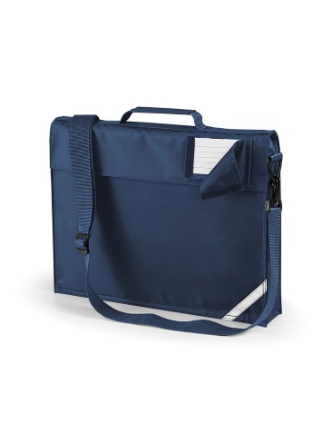 School book bag satchel with web shoulder strap in a variety of school colours
