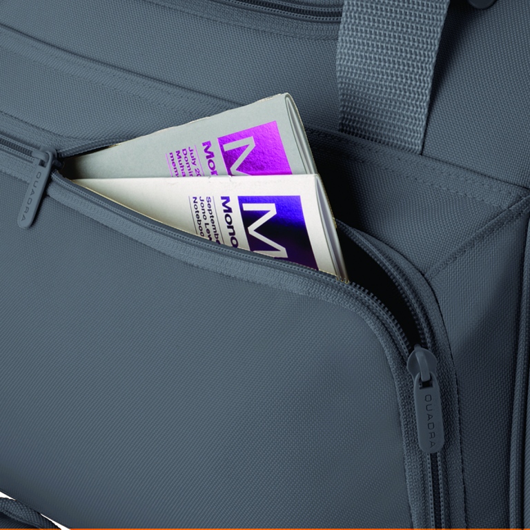 School sports holdall with webbed shoulder strap and zippered pockets