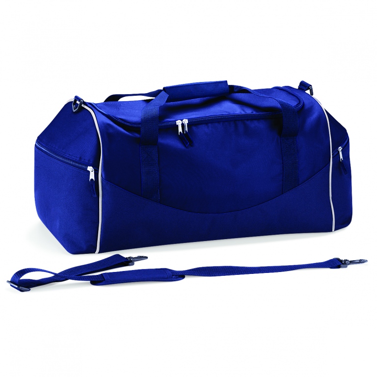 Rugby sports holdall, 55 litre capacity, shoulder strap carry handles, polyester