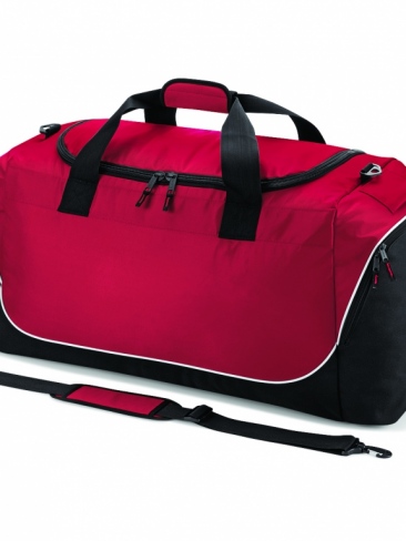 Football sport teamwear holdall kit bag, 110 litres, web hand / shoulder handles