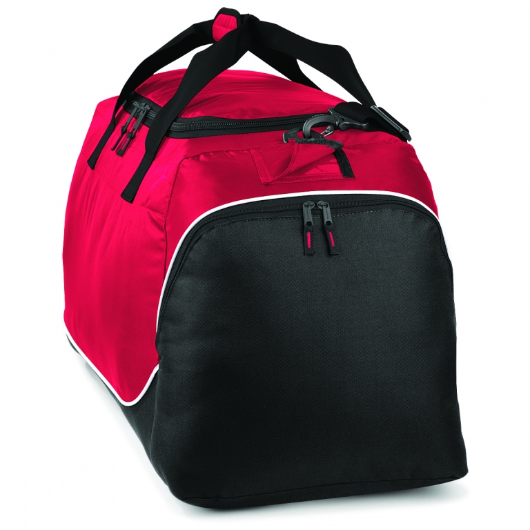Football sport teamwear holdall kit bag, 110 litres, web hand / shoulder handles