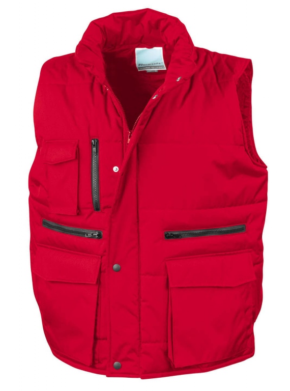 Work Wear Body Warmer Gilet with Insulating Padded Wadding and Multi Pockets