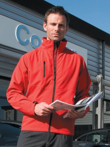 Lined Soft Shell Jacket, Water Repellent and Breathable