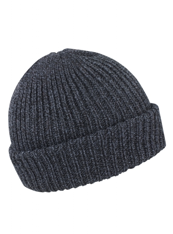 School wear double knit whistler hat, chunky soft knit, hem turn up option