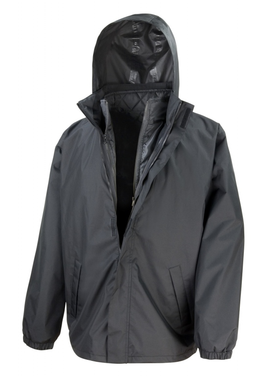 School uniform senior 3 in 1 waterproof jacket inner quilted bodywarmer