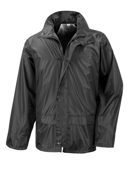 School wear uniform waterproof rain jacket lightweight front zip