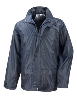 School wear uniform waterproof rain jacket lightweight front zip