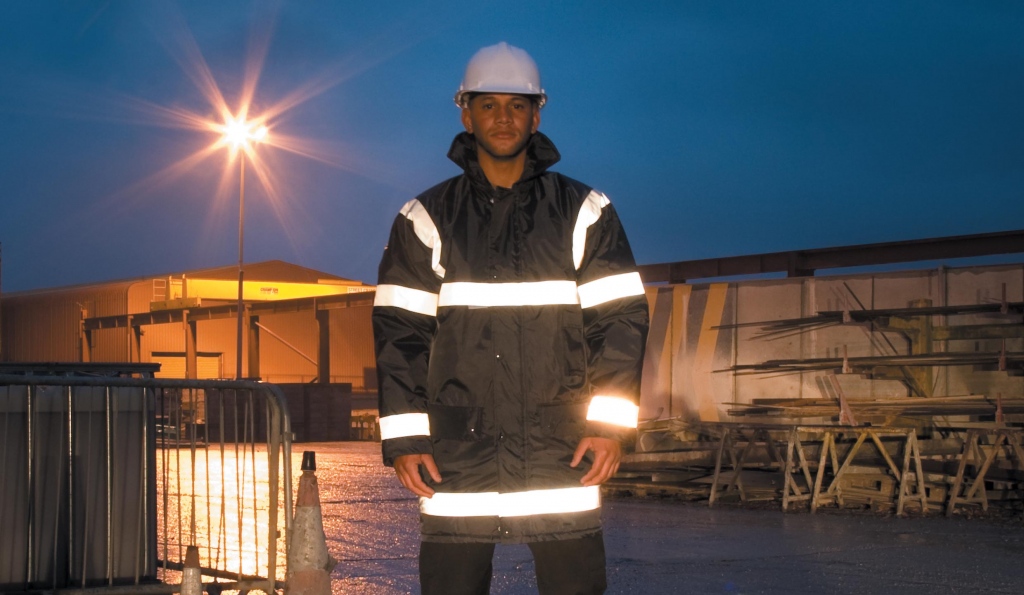 Waterproof Reflective Management Coat Jacket with Insulated Linig and Hood