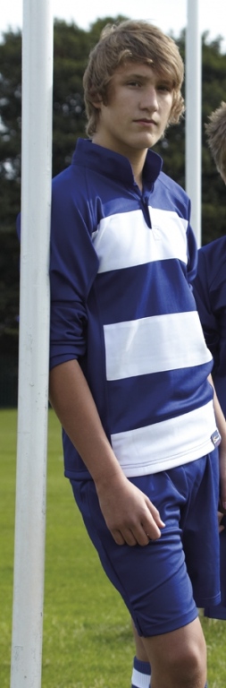 Rugby Top Contrast Hoops Reversible Shirt High Performance 100% Wick Polyester