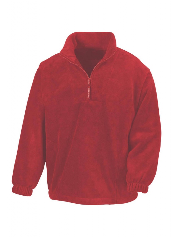 Corporate 1/4 Zip Fleece Top Casual Cut Stretchy Fit