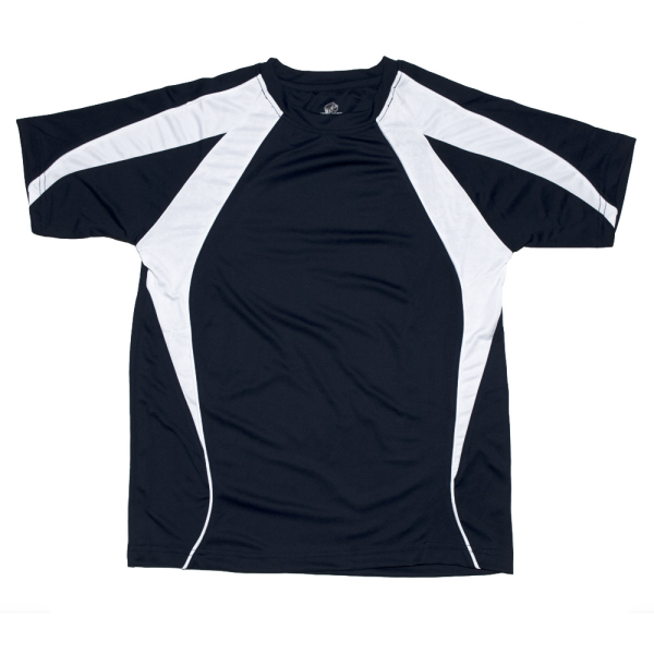 Sports team wear technical T-shirt short sleeved top, wickable and quick drying
