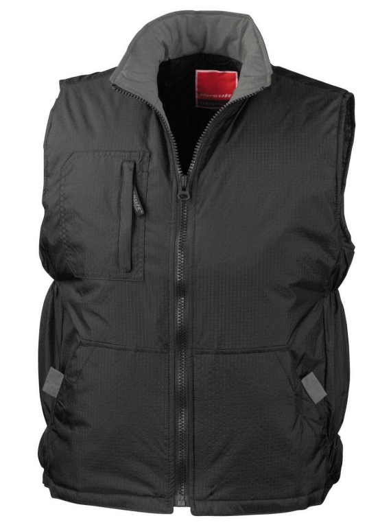 Equestrian contrast bodywarmer gilet showerproof, windproof ployester wadding