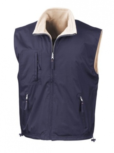 Equestrian Waterproof Bodywarmer with Reversible Active Fleece Gilet