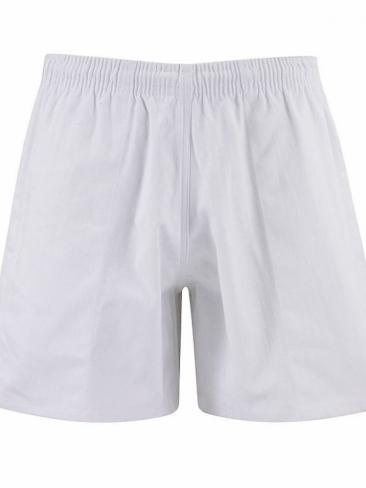 Rugby shorts for team sports in reinforced heavyweight cotton drill