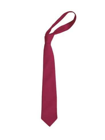 School or club plain wine tie, 100% polyester