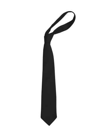 School or club plain black tie, 100% polyester
