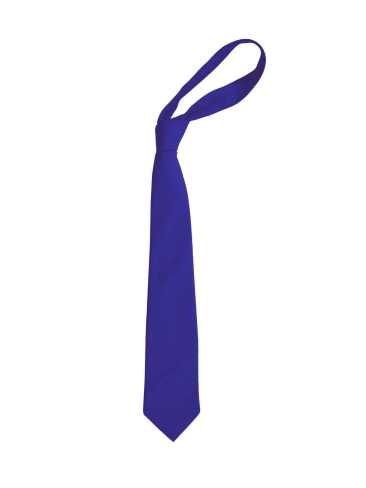 School or club plain royal blue tie, 100% polyester