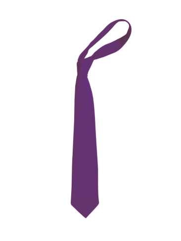 School or club plain purple tie, 100% polyester