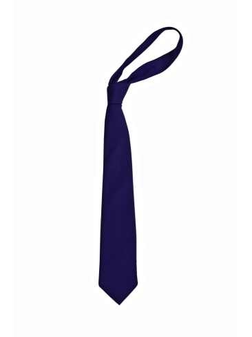 School or club plain navy blue tie, 100% polyester
