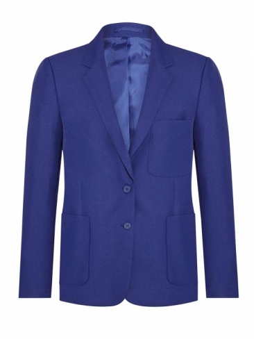 Girls school uniform premier eco blazer jacket royal blue eco friendly uniform