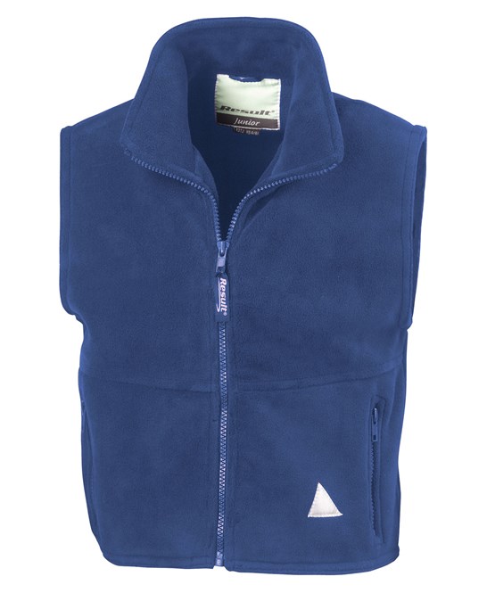 School plush fleece bodywarmer kids gilet