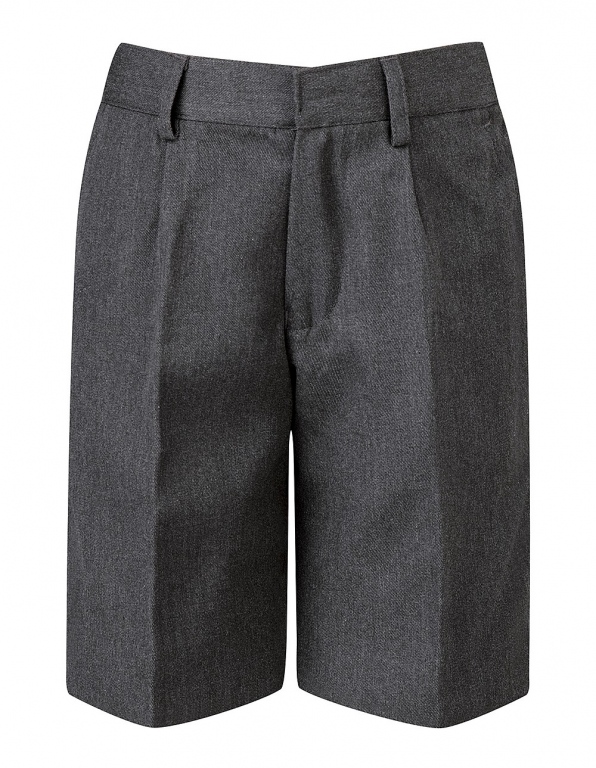 School lined shorts charcoal grey short trouser long leg style
