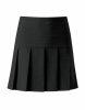 Girls school skirt, drop waisted with stitch down fan pleats and back zip