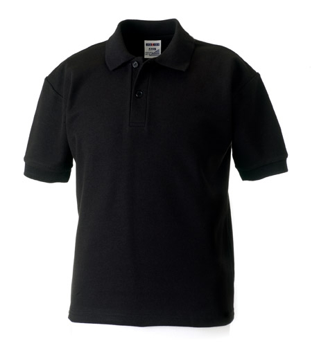Sports polo shirt, 65/35 poly/cotton, short sleeves, various colours and sizes