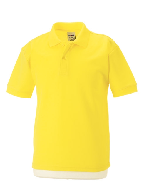 School polo shirt, 65/35 poly/cotton, short sleeves, various colours and sizes