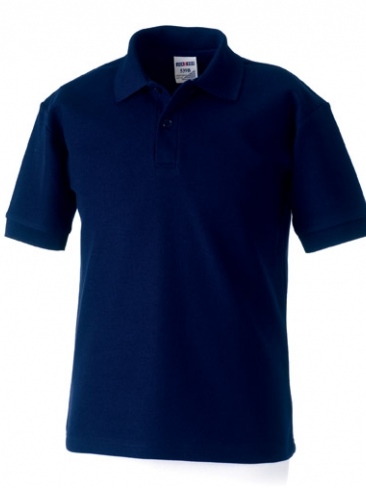 School polo shirt, 65/35 poly/cotton, short sleeves, various colours and sizes