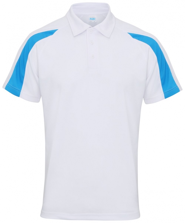 School sports polo shirt contrast colours