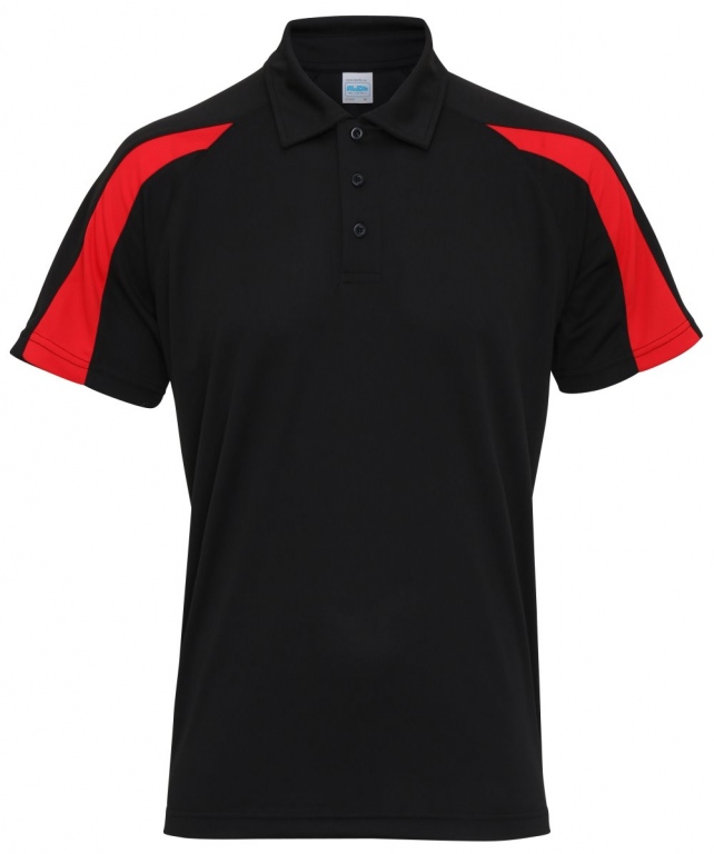 School sports polo shirt contrast colours