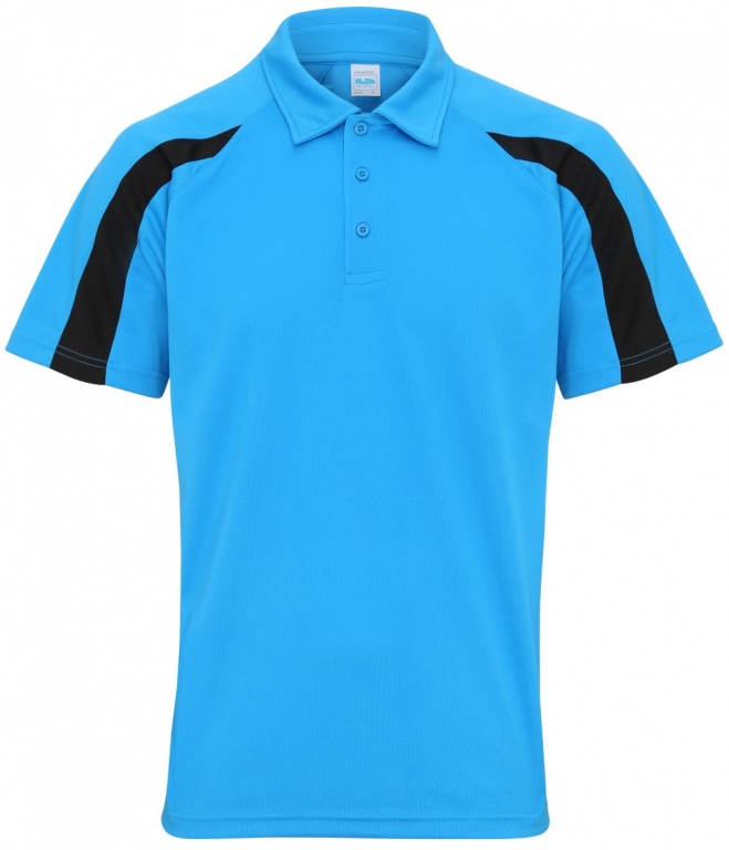 School sports polo shirt contrast colours