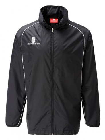 Surridge cricket training jacket, full zip top, showerproof with mesh lining