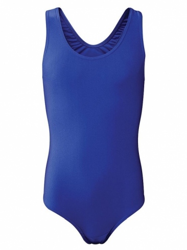 School swimsuit in textured chlorine resistant lycra elastane