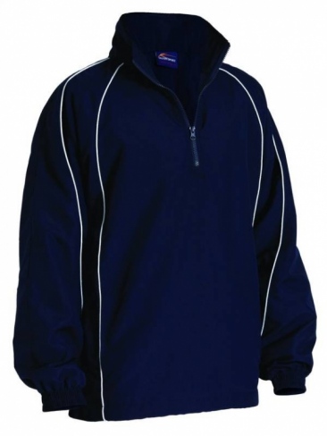 Team club sports lined training top 1/4 zip with piping